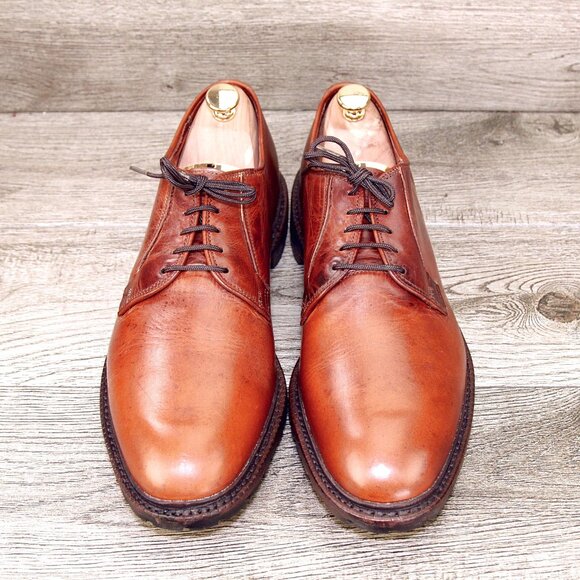 * worn 1x * Allen Edmonds BLACK HILLS 10 D Walnut Saddle * add $15 Cedar Trees - Picture 2 of 13